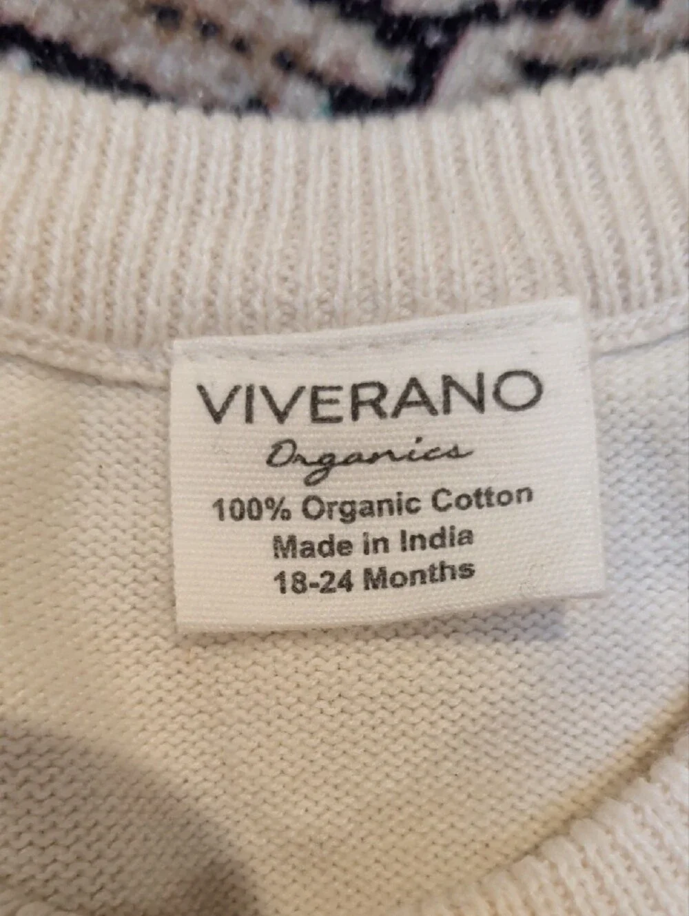 Cream Farm Tractor Knit Kids Sweater Set